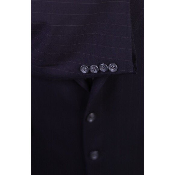 Nordstrom Plus One Men Print Striped Blue blazer Coat Jacket 2 button Sz 41 - Picture 8 of 11